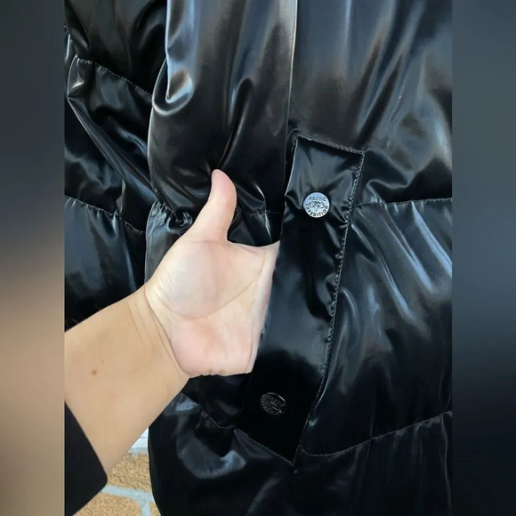 Arctic expedition liquid shine puffer coat with stand collar 2 X - Picture 6 of 16